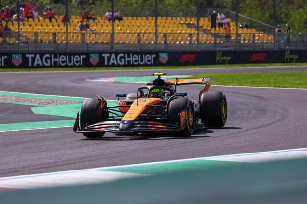 F1 Grand Prix of Italy Lando Norris of McLaren Formula 1 Team on track during practice ahead of the F1 Grand Prix of Italy at Autodromo Nazionale on September 5, 2025 in Monza, Italy. Monza Autodromo Nazionale Italy Copyright: xMarcoxCanonierox