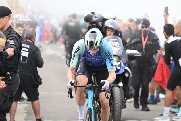 05-09-2025 Vuelta A Espana; Tappa 13 Cabezon De La Sal - Alto De L angliru; 2025, Decathlon - Ag2r La Mondiale; Gall, Felix; Alto De L angliru; 