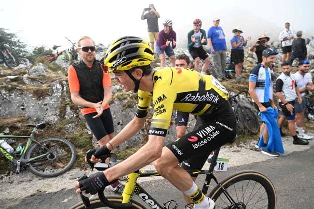 05-09-2025 Vuelta A Espana; Tappa 13 Cabezon De La Sal - Alto De L angliru; 2025, Visma - Lease A Bike; Kuss, Sepp; Alto De L angliru; 