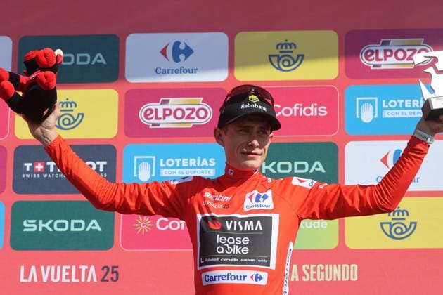 05-09-2025 Vuelta A Espana; Tappa 13 Cabezon De La Sal - Alto De L angliru; 2025, Visma - Lease A Bike; Vingegaard, Jonas; Alto De L angliru; 