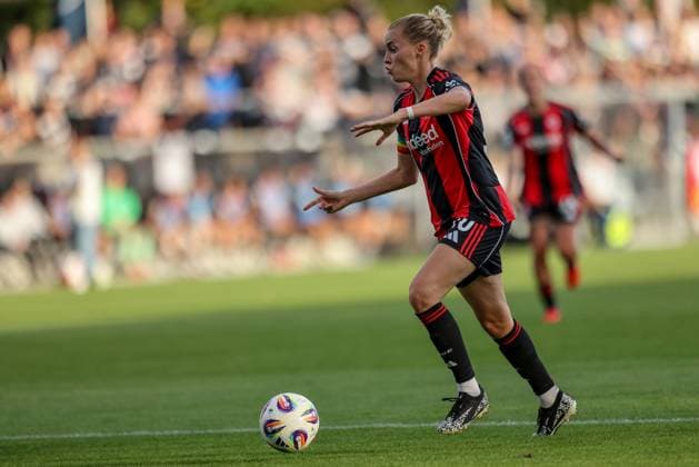 DEU, Frankfurt, Eintracht Frankfurt vs SGS Essen, Google Pixel Frauen Bundesliga DFB, Saison 2526, Stadion am Bretanobad, 1 Spieltag, im Bild Laura Freigang Eintracht Frankfurt 10 DFB DFL REGULATIONS PROHIBIT ANY USE OF PHOTOGRAPHS AS IMAGE SEQUENCES AND OR QUASI VIDEO, 05 09 2025, Copyright: HMBxMedia HendrikxHamelau