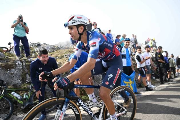 05-09-2025 Vuelta A Espana; Tappa 13 Cabezon De La Sal - Alto De L angliru; 2025, Soudal - Quick Step; Landa Meana, Mikel; Alto De L angliru; 