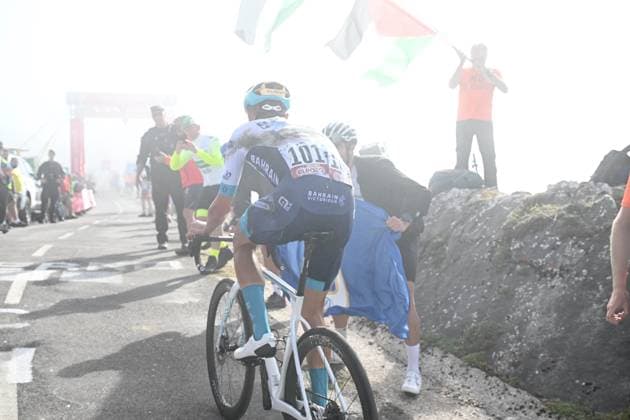 05-09-2025 Vuelta A Espana; Tappa 13 Cabezon De La Sal - Alto De L angliru; 2025, Bahrain - Victorious; Tiberi, Antonio; Alto De L angliru; 
