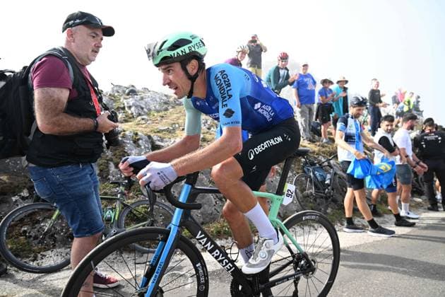 05-09-2025 Vuelta A Espana; Tappa 13 Cabezon De La Sal - Alto De L angliru; 2025, Decathlon - Ag2r La Mondiale; Armirail, Bruno; Alto De L angliru; 