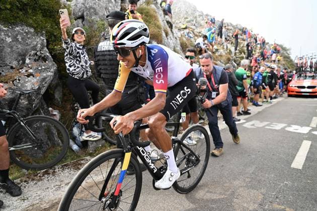05-09-2025 Vuelta A Espana; Tappa 13 Cabezon De La Sal - Alto De L angliru; 2025, Ineos Grenadiers; Bernal Gomez, Arley; Alto De L angliru; 
