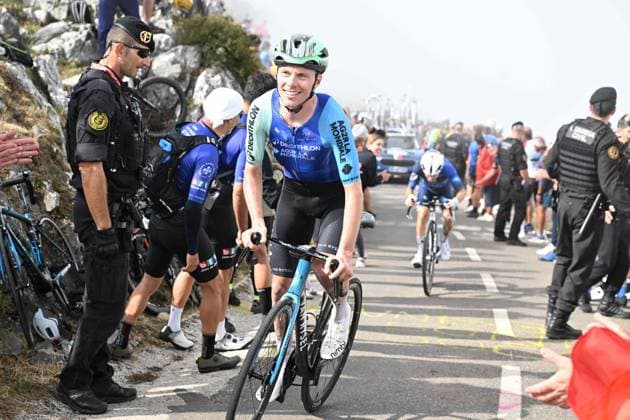 05-09-2025 Vuelta A Espana; Tappa 13 Cabezon De La Sal - Alto De L angliru; 2025, Decathlon - Ag2r La Mondiale; Staune Mittet, Johannes; Alto De L angliru; 