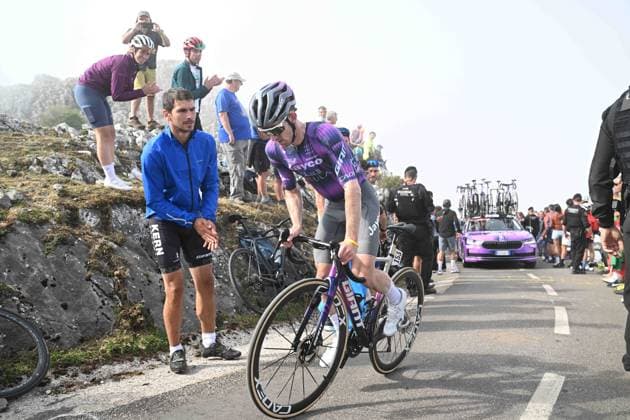 05-09-2025 Vuelta A Espana; Tappa 13 Cabezon De La Sal - Alto De L angliru; 2025, Jayco - Alula; Dunbar, Eddie; Alto De L angliru; 