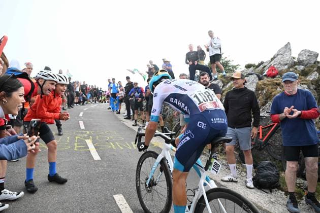 05-09-2025 Vuelta A Espana; Tappa 13 Cabezon De La Sal - Alto De L angliru; 2025, Bahrain - Victorious; Traeen, Torstein; Alto De L angliru; 