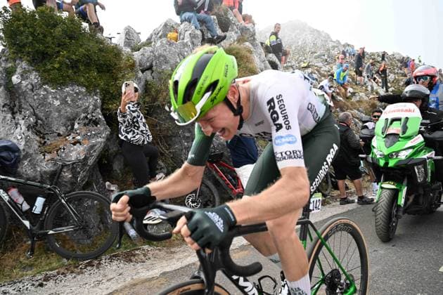05-09-2025 Vuelta A Espana; Tappa 13 Cabezon De La Sal - Alto De L angliru; 2025, Caja Rural - Seguros Rga; Balderstone, Abel; Alto De L angliru; 