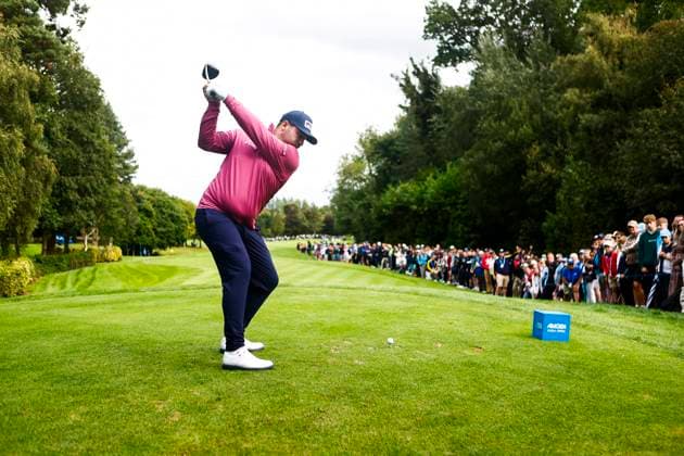 5th September 2025; The K Club, Straffan, County Kildare, Ireland: Amgen Irish Open Golf Second Round; Thriston Lawrence of South Africa tees off on the 13th hole  PeterxFitzpatrick