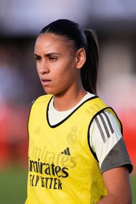 September 5, 2025, Madrid, Madrid, Spain: Maelle Lakrar of Real Madrid looks on during the Spanish Women League, Liga F, football match played between Atletico de Madrid and Real Madrid at Centro Deportivo Alcala de Henares on September 5, 2025 in Madrid, Spain. Madrid Spain - ZUMAa181 20250905_zaa_a181_011 Copyright: xDennisxAgyemanx