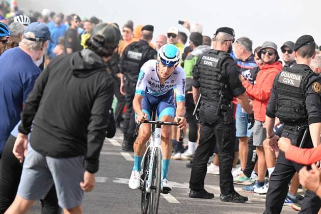 05-09-2025 Vuelta A Espana; Tappa 13 Cabezon De La Sal - Alto De L angliru; 2025, Bahrain - Victorious; Tiberi, Antonio; Alto De L angliru; 