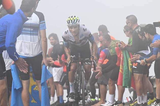 05-09-2025 Vuelta A Espana; Tappa 13 Cabezon De La Sal - Alto De L angliru; 2025, Movistar; Cepeda, Jefferson; Alto De L angliru; 