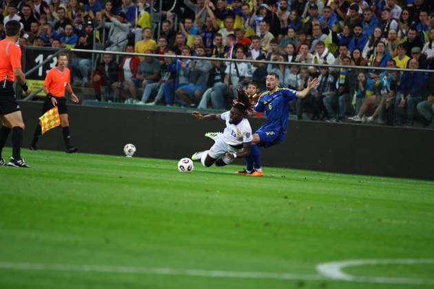 Ukraine v France - FIFA World Cup, WM, Weltmeisterschaft, Fussball 2026 Qualifier Manu Kone plays during the match between Ukraine and France in the European Qualifiers for the World Cup 2026 in Wroclaw, Poland, on September 5, 2025. Wroclaw Poland  Copyright: xMateuszxBireckix originalFilename:birecki-european250905_npiQA.jpg