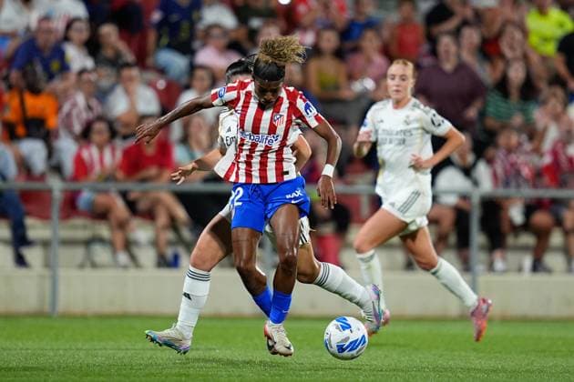 September 5, 2025, Madrid, Madrid, Spain: Luany Vitoria of Atletico Madrid in action during the Spanish Women League, Liga F, football match played between Atletico de Madrid and Real Madrid at Centro Deportivo Alcala de Henares on September 5, 2025 in Madrid, Spain. Madrid Spain - ZUMAa181 20250905_zaa_a181_089 Copyright: xDennisxAgyemanx