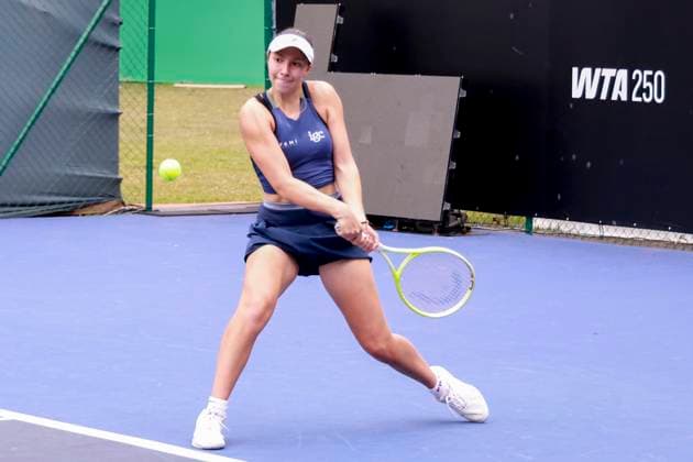 Brazilian tennis player Pietra Rivoli trains before her debut at the SP Open in Sao Paulo Sao Paulo (SP), 09 05 2025 WTA250 Pietra Rivoli Brazilian tennis player Pietra Rivoli trains at the SP Open WTA, Tennis Damen which takes place between September 6th and 14th at Villa-Lobos Park, in the west zone of Sao Paulo. (Foto: Leco Viana Thenews2 imago images) SPO  Copyright: xLecoxVianax