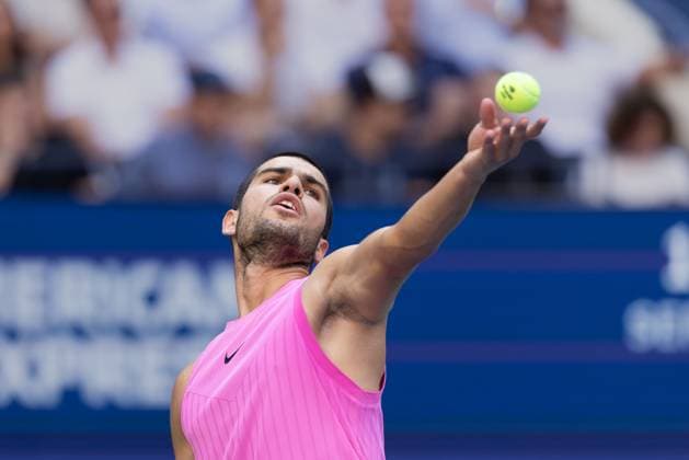 Carlos Alcaraz ESP , US Open Championships 2023, USTA Billie Jean King National Tennis Center, Flushing Meadows, New York, USA Carlos Alcaraz ESP , US Open Championships 2023, USTA Billie Jean King National Tennis Center, Flushing Meadows, New York, USA Copyright: xJuergenxHasenkopfx