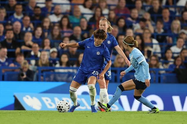 5th September 2025; Stamford Bridge, London, England: Womens Super League Football, Chelsea versus Manchester City Women; Maika Hamano of Chelsea  KatiexChan