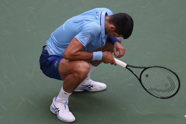 September 5, 2025, New York City, New York, United States: NOVAK DJOKOVIC of Serbia during the match against C. Alcaraz of Spain in the semifinal of US Open 2025 at the USTA Billie Jean King National Tennis Center. Queens, New York City. New York City United States - ZUMAc278 20250905_zsp_c278_024 Copyright: xMarcinxCholewinskix