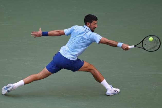September 5, 2025, New York City, New York, United States: NOVAK DJOKOVIC of Serbia during the match against C. Alcaraz of Spain in the semifinal of US Open 2025 at the USTA Billie Jean King National Tennis Center. Queens, New York City. New York City United States - ZUMAc278 20250905_zsp_c278_028 Copyright: xMarcinxCholewinskix