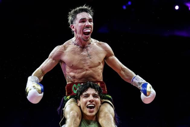 WBC International Featherweight Title, 3Arena, Dublin 5 9 2025 Michael Conlan vs Jack Bateson Michael Conlan celebrates winning Michael Conlan celebrates winning 5 9 2025  Copyright: x INPHO LaszloxGeczox LG_031140