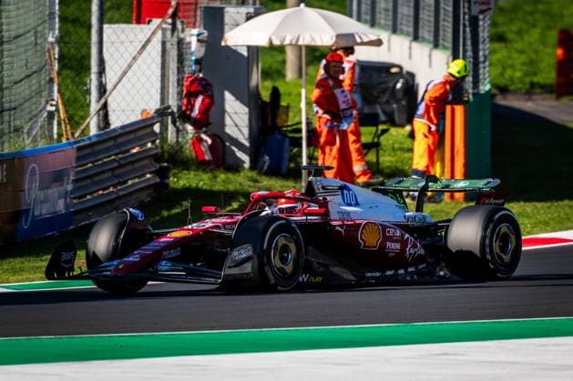 September 5, 2025, Monza, Italy: Charles Leclerc of Monaco and Scuderia Ferrari during Free Practice 2 Formula One Italian Grand Prix. Monza Italy - ZUMAs197 20250905_aaa_s197_243 Copyright: xJayxHiranox