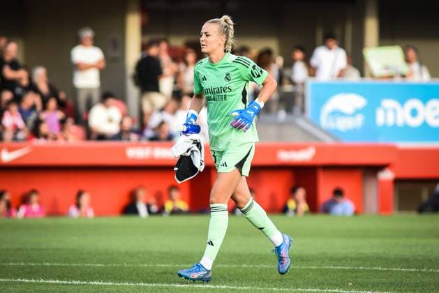 September 5, 2025, Alcala De Henares, Spain, Spain: Merle FROHMS of Real Madrid during the Liga F match between Atletico Madrid Femenino and Real Madrid Femenino at Centro Deportivo Wanda on September 05, 2025 in Alcala de Henares near Madrid, Spain. Alcala De Henares Spain - ZUMAm308 20250905_zsp_m308_038 Copyright: xMatthieuxMirvillex