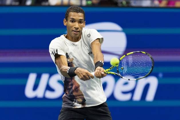 Felix Auger Aliassime CAN , US Open Championships 2023, USTA Billie Jean King National Tennis Center, Flushing Meadows, New York, USA Copyright: xJuergenxHasenkopfx