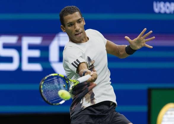 Felix Auger Aliassime CAN , US Open Championships 2023, USTA Billie Jean King National Tennis Center, Flushing Meadows, New York, USA Copyright: xJuergenxHasenkopfx