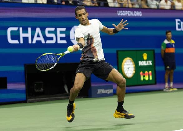 Felix Auger Aliassime CAN , US Open Championships 2023, USTA Billie Jean King National Tennis Center, Flushing Meadows, New York, USA Copyright: xJuergenxHasenkopfx