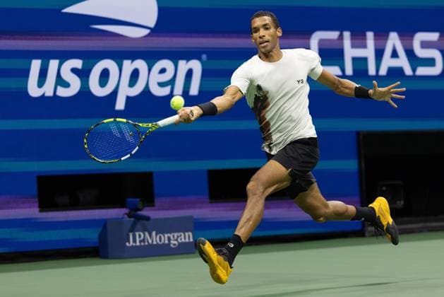 Felix Auger Aliassime CAN , US Open Championships 2023, USTA Billie Jean King National Tennis Center, Flushing Meadows, New York, USA Copyright: xJuergenxHasenkopfx