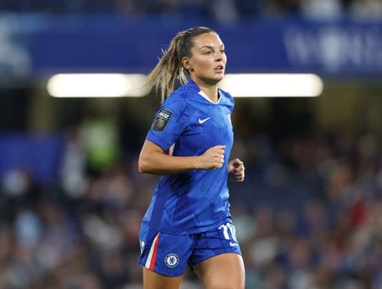. - Chelsea Women v Manchester City Women, Women™s Super League, Stamford Bridge Stadium, London, England. - 5th September 2025. (C) Daniel Weir Crystal Pix Johanna Rytting Kaneryd of Chelsea Women. - Chelsea Women v Manchester City Women, Women™s Super League, Stamford Bridge Stadium, London, England. - 5th September 2025. (C) Daniel Weir Crystal Pix London Stamford Bridge Stadium United Kingdom Copyright: xDanielxWeirx CP_Chelsea_Women_Manchester_City_Women_21