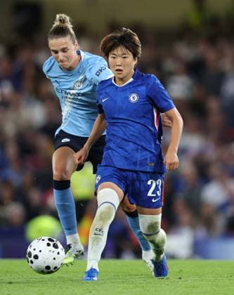 . - Chelsea Women v Manchester City Women, Women™s Super League, Stamford Bridge Stadium, London, England. - 5th September 2025. (C) Daniel Weir Crystal Pix Maika Hamano of Chelsea Women. - Chelsea Women v Manchester City Women, Women™s Super League, Stamford Bridge Stadium, London, England. - 5th September 2025. (C) Daniel Weir Crystal Pix London Stamford Bridge Stadium United Kingdom Copyright: xDanielxWeirx CP_Chelsea_Women_Manchester_City_Women_69
