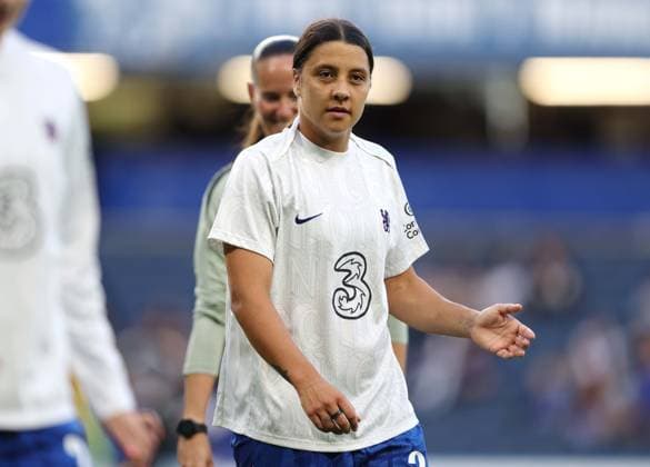. - Chelsea Women v Manchester City Women, Women™s Super League, Stamford Bridge Stadium, London, England. - 5th September 2025. (C) Daniel Weir Crystal Pix Sam Kerr of Chelsea Women warms up. - Chelsea Women v Manchester City Women, Women™s Super League, Stamford Bridge Stadium, London, England. - 5th September 2025. (C) Daniel Weir Crystal Pix London Stamford Bridge Stadium United Kingdom Copyright: xDanielxWeirx CP_Chelsea_Women_Manchester_City_Women_76