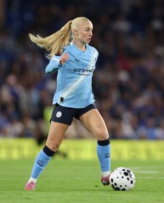 . - Chelsea Women v Manchester City Women, Women™s Super League, Stamford Bridge Stadium, London, England. - 5th September 2025. (C) Daniel Weir Crystal Pix Laura Blindkilde Brown of Manchester City Women. - Chelsea Women v Manchester City Women, Women™s Super League, Stamford Bridge Stadium, London, England. - 5th September 2025. (C) Daniel Weir Crystal Pix London Stamford Bridge Stadium United Kingdom Copyright: xDanielxWeirx CP_Chelsea_Women_Manchester_City_Women_150