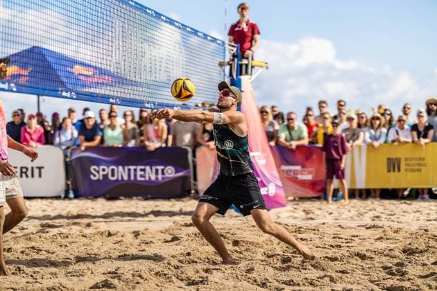 Beach volleyball I German Championships 2025 I Timmendorfer Strand I Day 3 I 06 09 2025 Set Benedikt Sagstetter Eintracht Spontent Timmendorfer Strand Schleswig Holstein Germany Copyright: xLobeca JasperxLorenzx