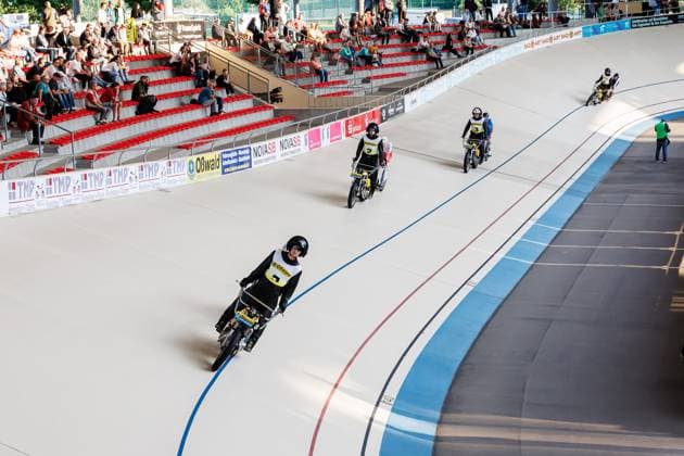 Pre-race standing impression of the race, 05 09 2025, Erfurt Germany , Track cycling, Standing and Derny European Championships 2025 xprx