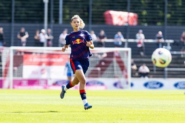 Google Pixel Women Bundesliga 1 FC Cologne Women RB Leipzig Women 06 09 2025 Julia Landenberger RB Leipzig Women, 21 Google Pixel Women Bundesliga 1 FC Cologne Women RB Leipzig Women Franz Kremer Stadium, Cologne 06 09 2025 Copyright: xBEAUTIFULxSPORTS Buriakovx
