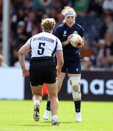 Jade Konkel of Scotland Canada v Scotland, Women s Rugby World Cup, Group B, Rugby Union, Sandy Park, Exeter, UK - 06 Sept 2025Exeter Sandy Park United Kingdom EDITORIAL USE ONLY No use with unauthorised audio, video, data, fixture lists, club league logos or live services. Online in-match use limited to 120 images, no video emulation. No use in betting, games or single club league player publications. Copyright: xKieranxMcManus Shutterstockx 15471114al