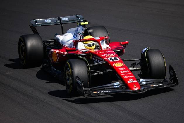 F1 Italian Grand Prix Lewis Hamilton of Ferrari drives a car on the track during Practice 3 of the Italian Formula One Grand Prix at Autodromo Nazionale Monza circuit, in Monza, Italy on September 6th, 2024 Monza Italy  Copyright: xBeataxZawrzelx originalFilename:zawrzel-f1italia250906_np0RL.jpg