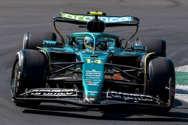 Fernando Alonso Aston Martin Aramco Formula One Team, Spain, 14 in AMR25, ITA, Formula 1 World Championship, Italian Grand Prix, Autodromo Nazionale Monza, Qualifying Day, 2025 season, 06 09 2025 ITA, Formula 1 World Championship, Italian Grand Prix, Autodromo Nazionale Monza, Qualifying Day, 2025 season, 06 09 2025 Monza Copyright: xEibner-Pressefoto MarcelxFischerx EP_MFI