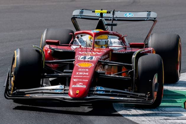 Lewis Hamilton Scuderia Ferrari HP F1 Team, Great Britain, 44 in SF 25, ITA, Formula 1 World Championship, Italian Grand Prix, Autodromo Nazionale Monza, Qualifying Day, 2025 season, 06 09 2025 ITA, Formula 1 World Championship, Italian Grand Prix, Autodromo Nazionale Monza, Qualifying Day, 2025 season, 06 09 2025 Monza Copyright: xEibner-Pressefoto MarcelxFischerx EP_MFI
