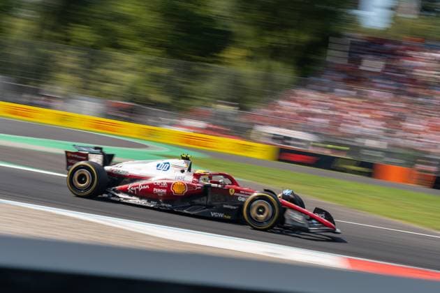 Lewis Hamilton Scuderia Ferrari HP F1 Team, Great Britain, 44 in SF 25, ITA, Formula 1 World Championship, Italian Grand Prix, Autodromo Nazionale Monza, Qualifying Day, 2025 season, 06 09 2025 ITA, Formula 1 World Championship, Italian Grand Prix, Autodromo Nazionale Monza, Qualifying Day, 2025 season, 06 09 2025 Monza Copyright: xEibner-Pressefoto MarcelxFischerx EP_MFI