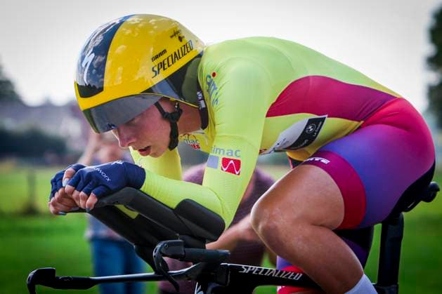 Lorena Wiebes Team SD Worx Protime during the Stage 5 Doetinchem Westendorp ITT of the Simac Ladies Tour 2025 on September 6, 2025 in Doetinchem, Netherlands Photo by Wart Brinkerhof Marcel ter Bals DeFodi Images