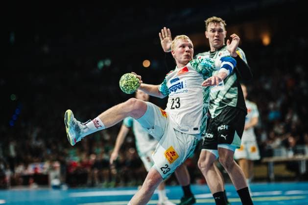 HBL Füchse Berlin vs SC Magdeburg, 06 09 25 Magnus Saugstrup SC Magdeburg, 23 throws on goal Füchse Berlin vs SC Magdeburg on 06 09 2025 at Max Schmeling Halle, Berlin Copyright: xBEAUTIFULxSPORTS Tonhäuserx