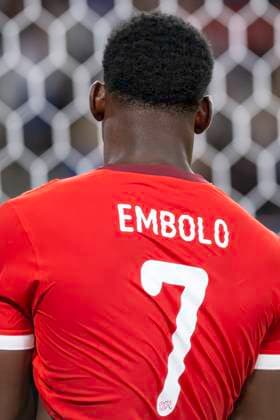 Breel Embolo, SUI, Schweiz - Kosovo, WM Qualifikation, Nationalmannschaft, Fussball, 05.09.2025 *** Breel Embolo, SUI, Switzerland Kosovo, World Cup qualification, national team, football, 05 09 2025 