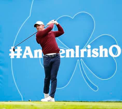 6th September 2025; The K Club, Straffan, County Kildare, Ireland: Amgen Irish Open Golf Third Round; Rory McIlroy of Northern Ireland tees off on the 6th hole  PeterxFitzpatrick