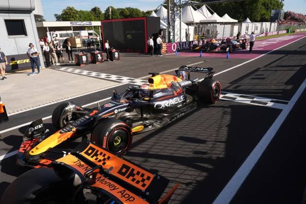 FORMULA 1 PIRELLI GRAN PREMIO D™ITALIA 2025 06 09 2025, Autodromo Nazionale Monza, Monza, FORMULA 1 PIRELLI GRAN PREMIO D™ITALIA 2025 , in the picture pole position for Max Verstappen NLD , Oracle Red Bull Racing nordphotoxGmbHx xBratic nph00250