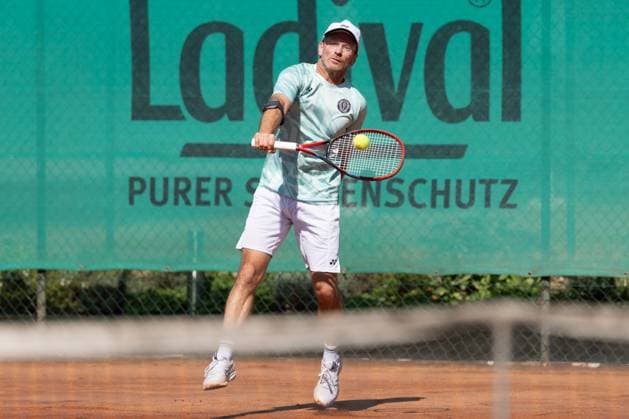 TC Bad Vilbel Kölner KHT SW, DM semi-final Roland Ramer, the number 1 of the TC Bad Vilbel German Club Championship Men 55 on September 6 and 7, 2025 in Bad Vilbel Semi-final match between the TC Bad Vilbel and the Kölner KHT SW , Bad Vilbel Hessen Germany