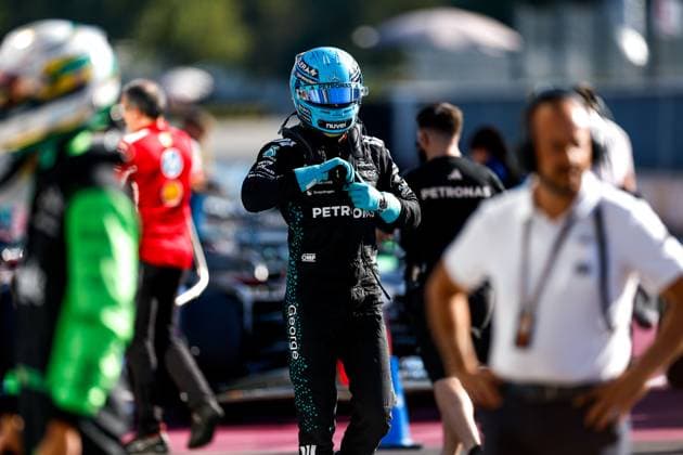 63 George Russell GBR, Mercedes AMG Petronas F1 Team , F1 Grand Prix of Italy at Autodromo Nazionale Monza on September 6, 2025 in Monza, Italy Photo by HOCH ZWEI Monza Italy